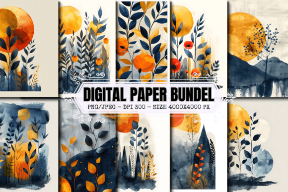 Download Boho Digital Paper Doodles Scrapbook - Scrapbook Collection