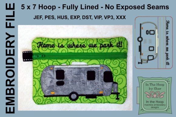 Download Sleek &amp; Silver Camper Zipper Bag - Sleek Collection