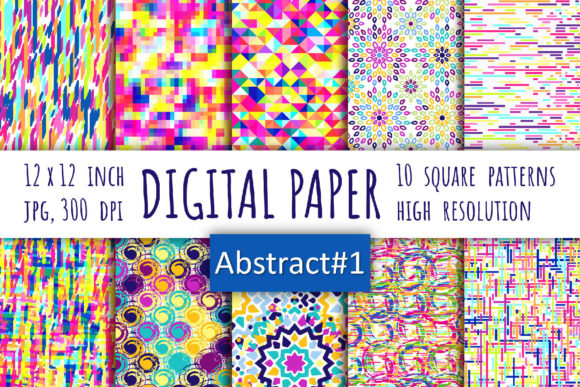 Download Abstract Digital Paper. Bohemian Style - Bohemian style Collection