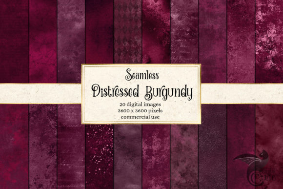 Download Seamless Distressed Burgundy Textures - Distressed Collection