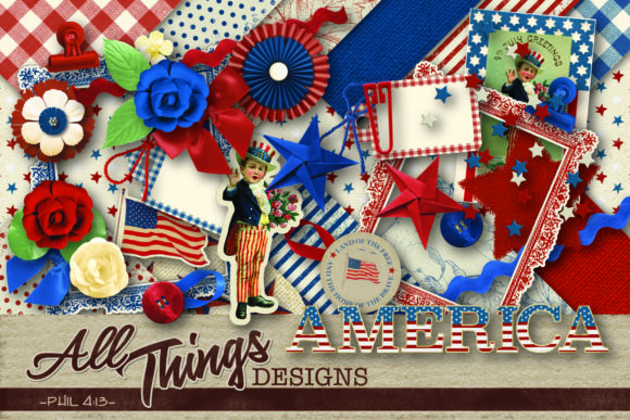Download America Digital Scrapbook Kit - Scrapbook Collection
